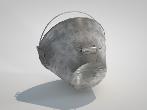 Construction Bucket 3D Модель