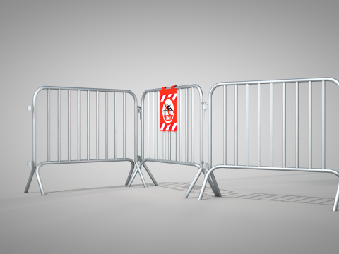 Barrier Temporary Fencing Modelo 3D