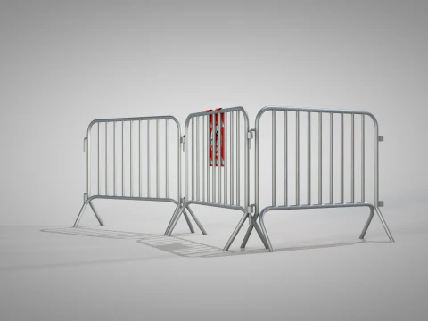 Barrier Temporary Fencing 3D Model