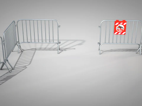 Barrier Temporary Fencing 3D Model
