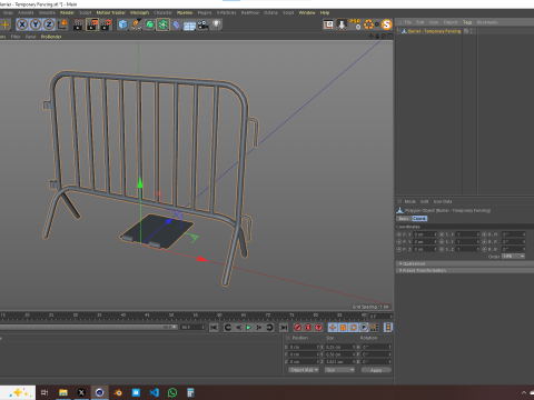 Barrier Temporary Fencing Modelo 3D
