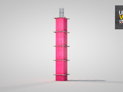 Reinforced Concrete Pillar Modèle 3D