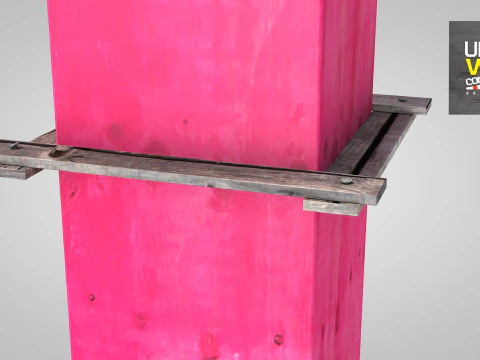 Reinforced Concrete Pillar 3D Model