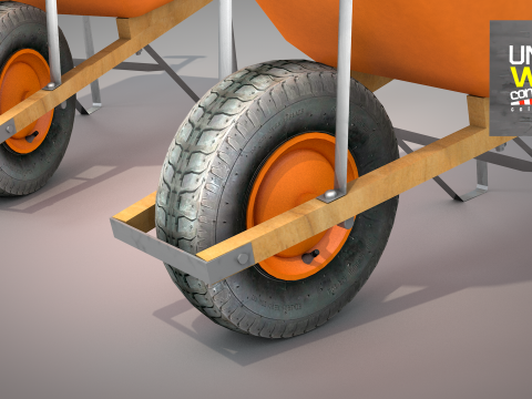Wheelbarrow - construction Modello 3D