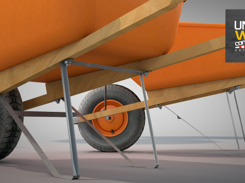 Wheelbarrow - construction Modello 3D