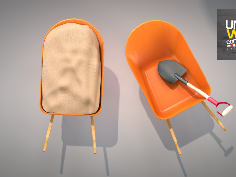 Wheelbarrow - construction Modello 3D