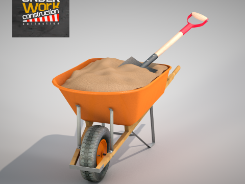 Wheelbarrow - construction Modello 3D