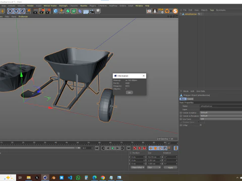 Carriola - costruzione Modello 3D