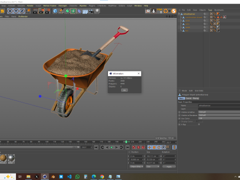 Wheelbarrow - construction Modello 3D