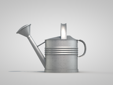 Metal watering can 3D Model