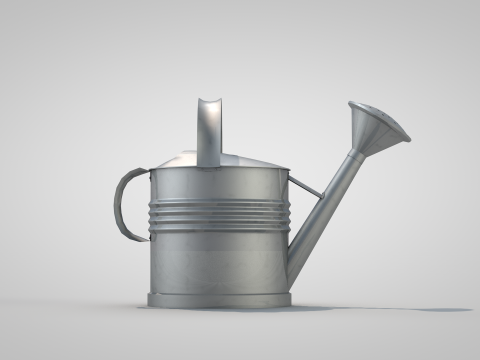 Metal watering can Modello 3D