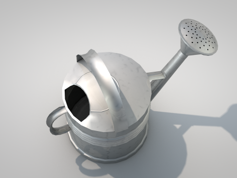 Metal watering can Modello 3D