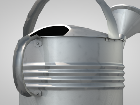 Metal watering can Modello 3D
