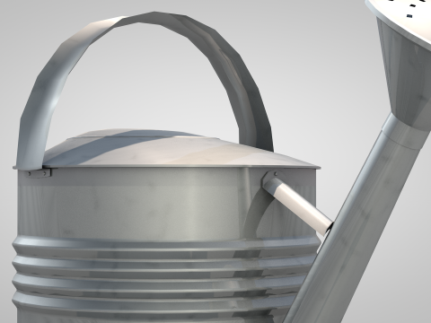 Metal watering can Modello 3D