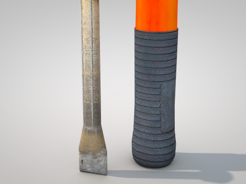 Construction Tools - Sledgehammer and Chisel 3Dモデル