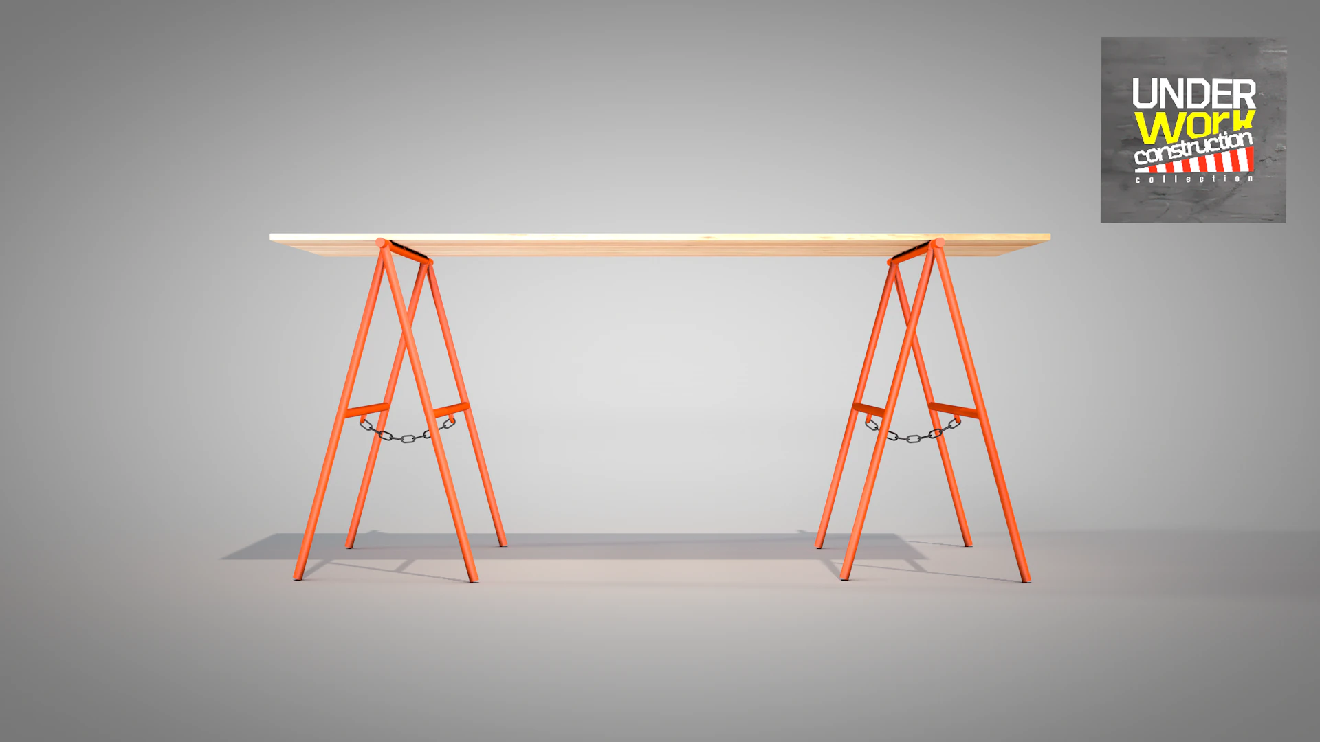 Construction Easel 3D Model .c4d .max .obj .3ds .fbx .stl .blend
