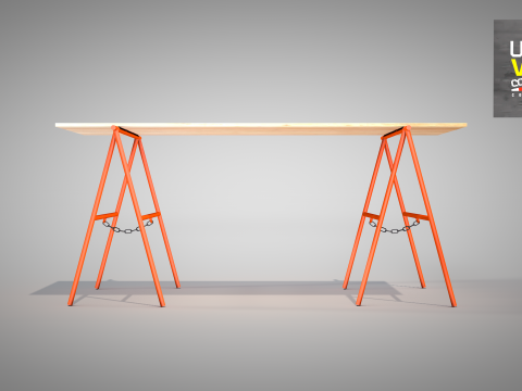 Construction Easel 3D Model