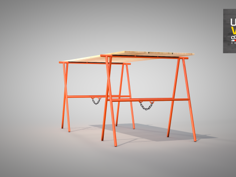 Construction Easel 3D Model
