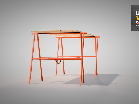 Construction Easel 3D Model