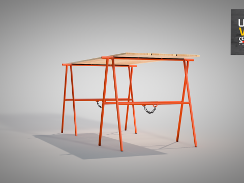 Construction Easel 3D Model