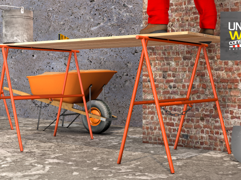 Construction Easel 3D Model