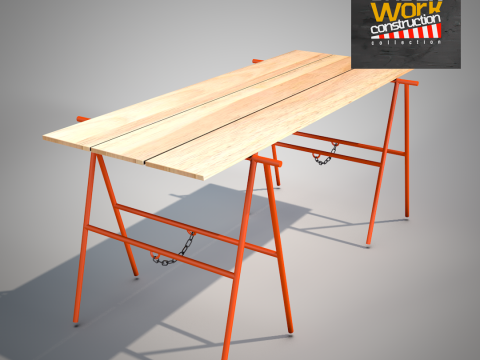 Construction Easel 3D Model