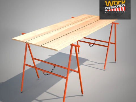 Construction Easel 3D Model