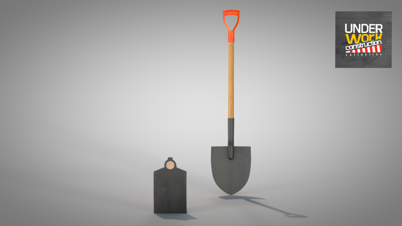 Construction - Hoe and Mattock 3D 模型 .c4d .max .obj .3ds .fbx .stl .blend