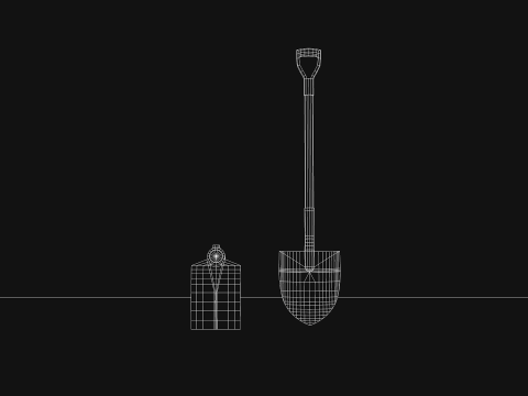 Construction - Hoe and Mattock 3D 模型