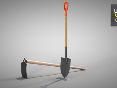 Construction - Hoe and Mattock 3D 模型