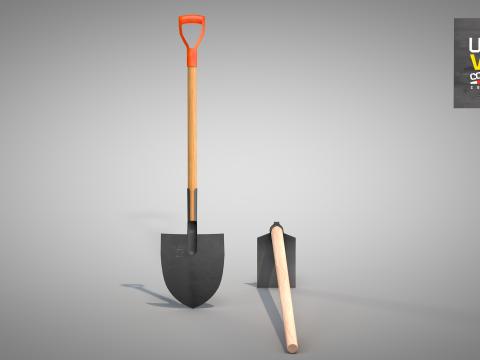 Construction - Hoe and Mattock 3D 模型