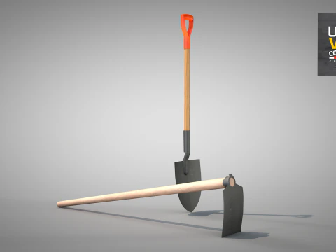 Construction - Hoe and Mattock 3D Model