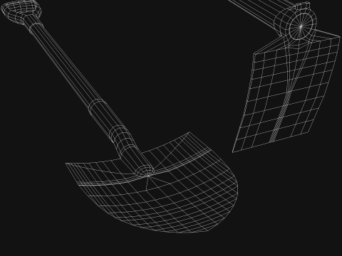 Construction - Hoe and Mattock 3D 模型