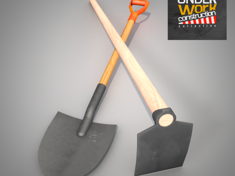 Construction - Hoe and Mattock 3D 模型