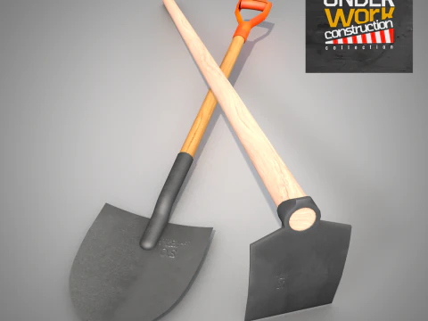 Construction - Hoe and Mattock 3D Model