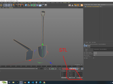 Construction - Hoe and Mattock 3D 模型