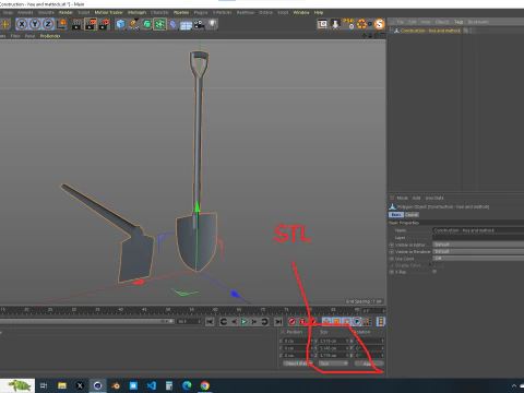 Construction - Hoe and Mattock 3D Model