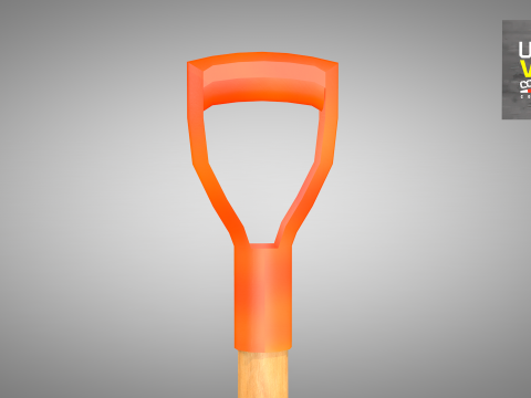 Construction - Hoe and Shovel 3D Model