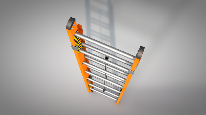 Construction - Ladder Orange Modello 3D .c4d .max .obj .3ds .fbx .stl .blend 