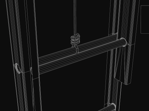 Construction - Ladder Orange Modello 3D