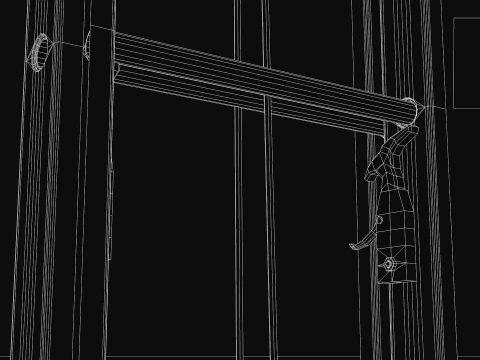 Construction - Ladder Orange 3D Model