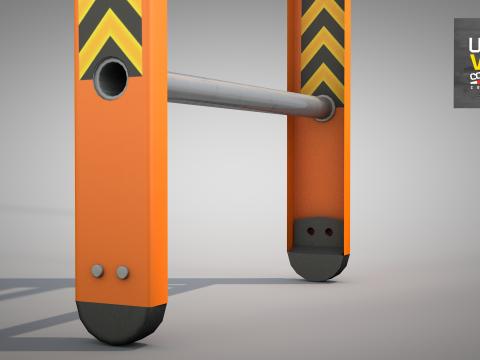 Construction - Ladder Orange Modello 3D