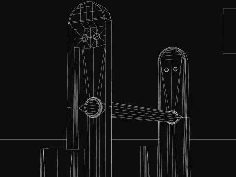Construction - Ladder Orange Modello 3D