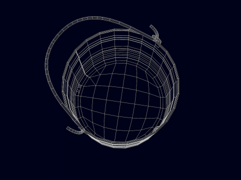 Construction - iron bucket 3D Model