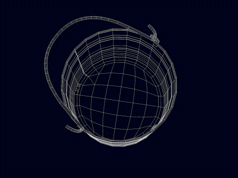 Construction - iron bucket 3D Model