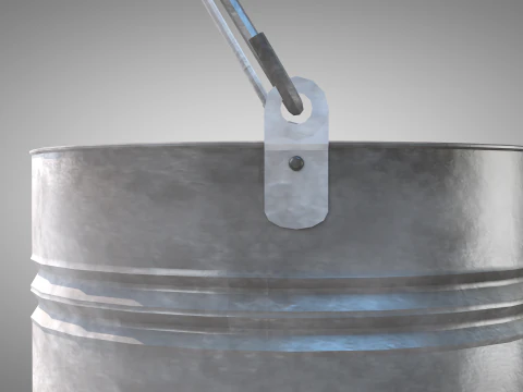 Construction - iron bucket 3D Model