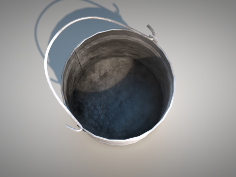Construction - iron bucket 3D Model
