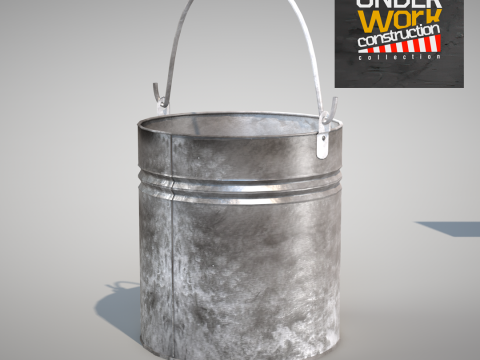 Construction - iron bucket 3D Model