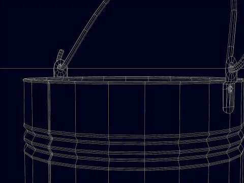 Construction - iron bucket 3D Model