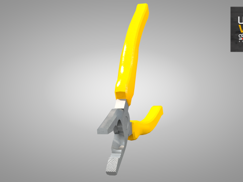 Construction Pliers Tool 3D Model